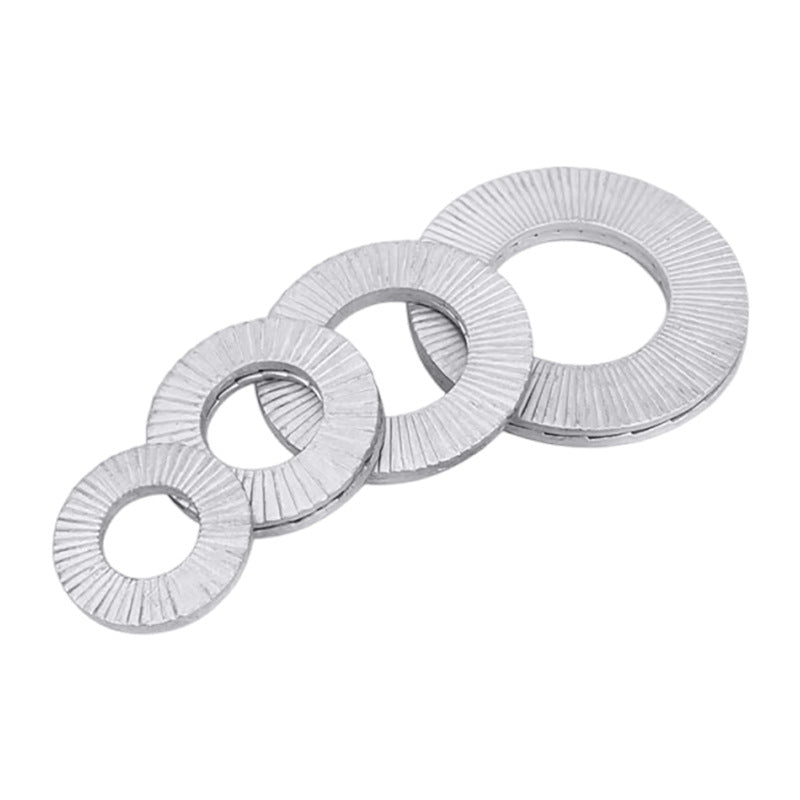 304 stainless steel anti-loosening washers (safety washers) DIN9250S series double-sided oblique printing washers 