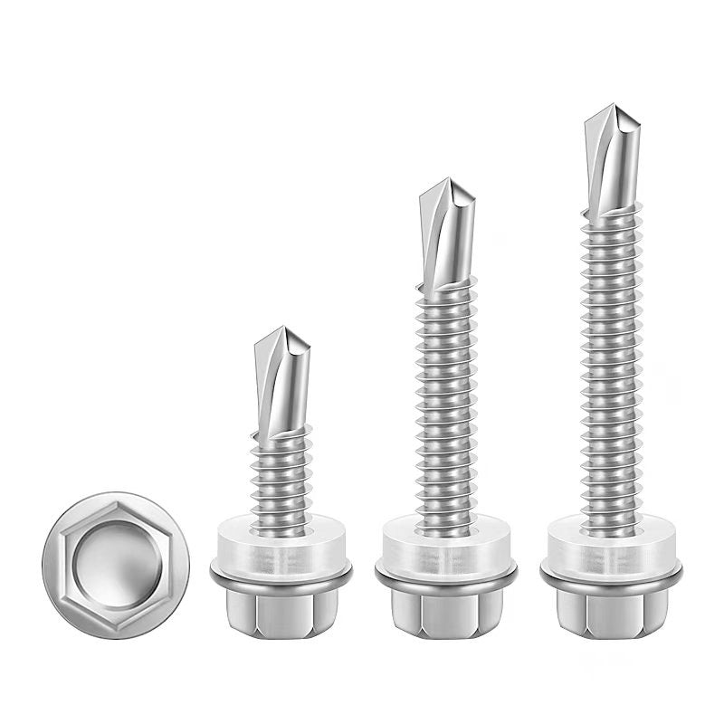 410 stainless steel hexagonal self drilling screws 