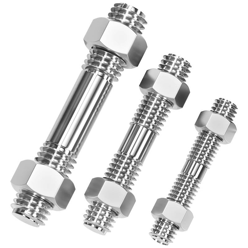 Dongming stainless steel double-head screw and nut set 