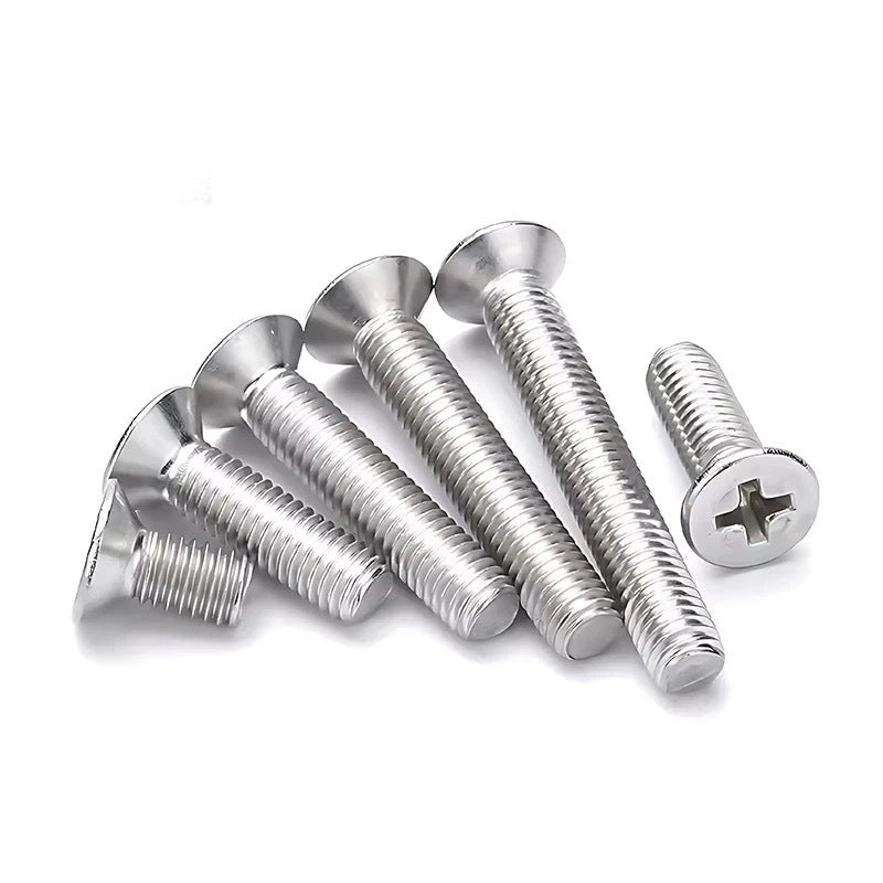 Dongming 304 stainless steel cross recessed countersunk machine screws 