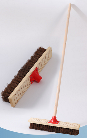 Long-handled brown brush 