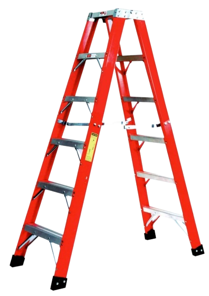 WTI 4000 Series Double-Sided Fiberglass Ladder