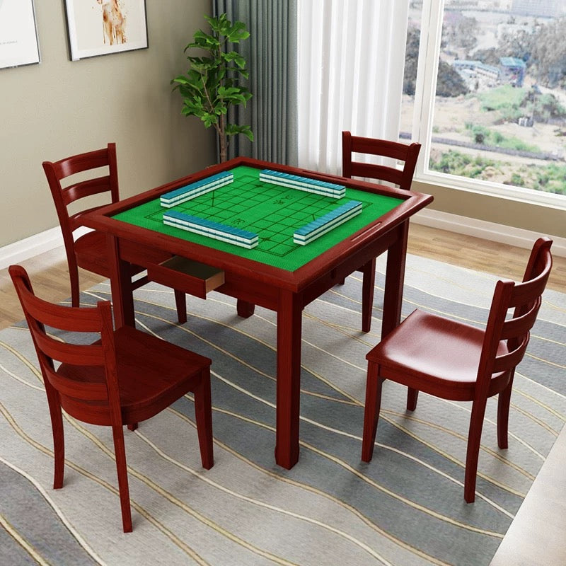 Rabbit Goes Down the Mountain Home Solid Wood Mahjong Table Chess Table 