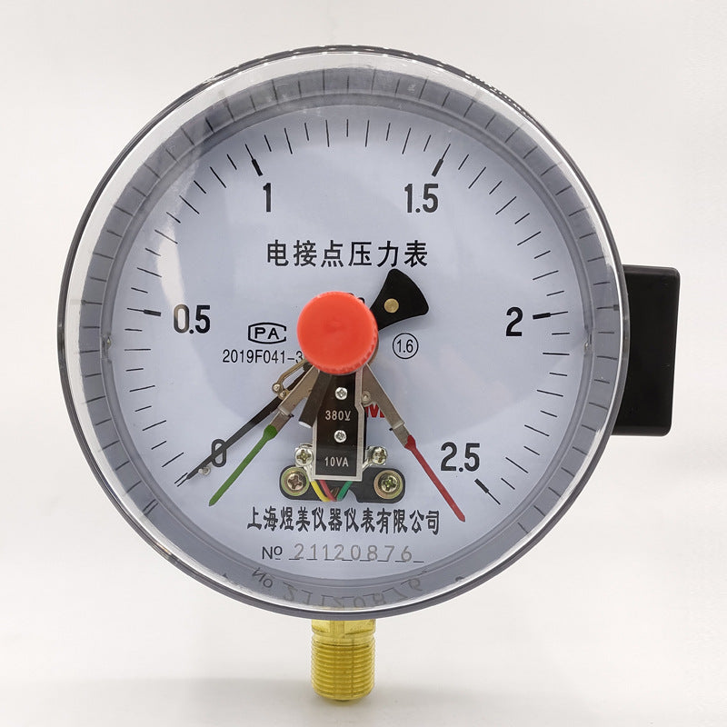 Huayi magnetic auxiliary electric contact pressure gauge 