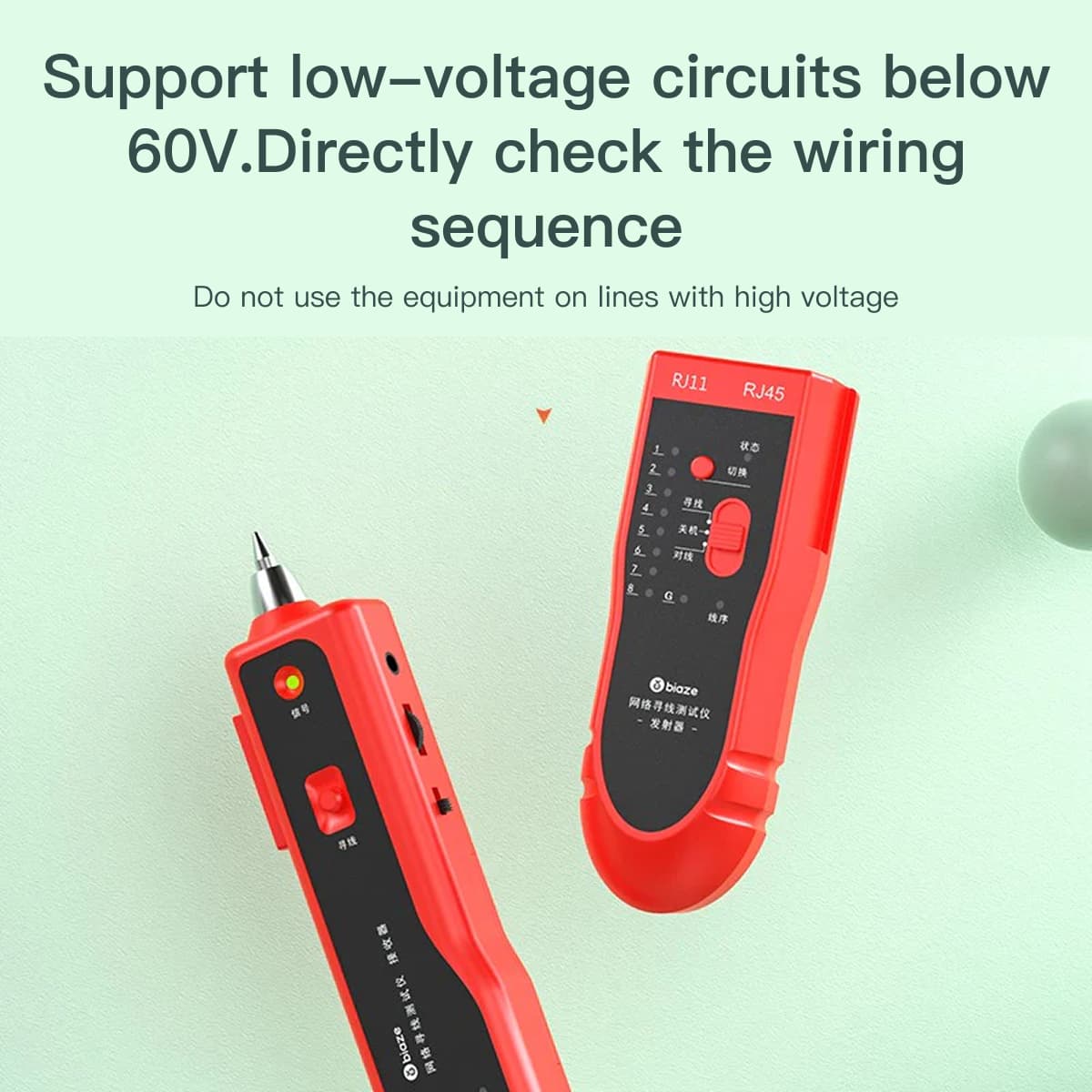 Biaz multi-function telephone network line tester 