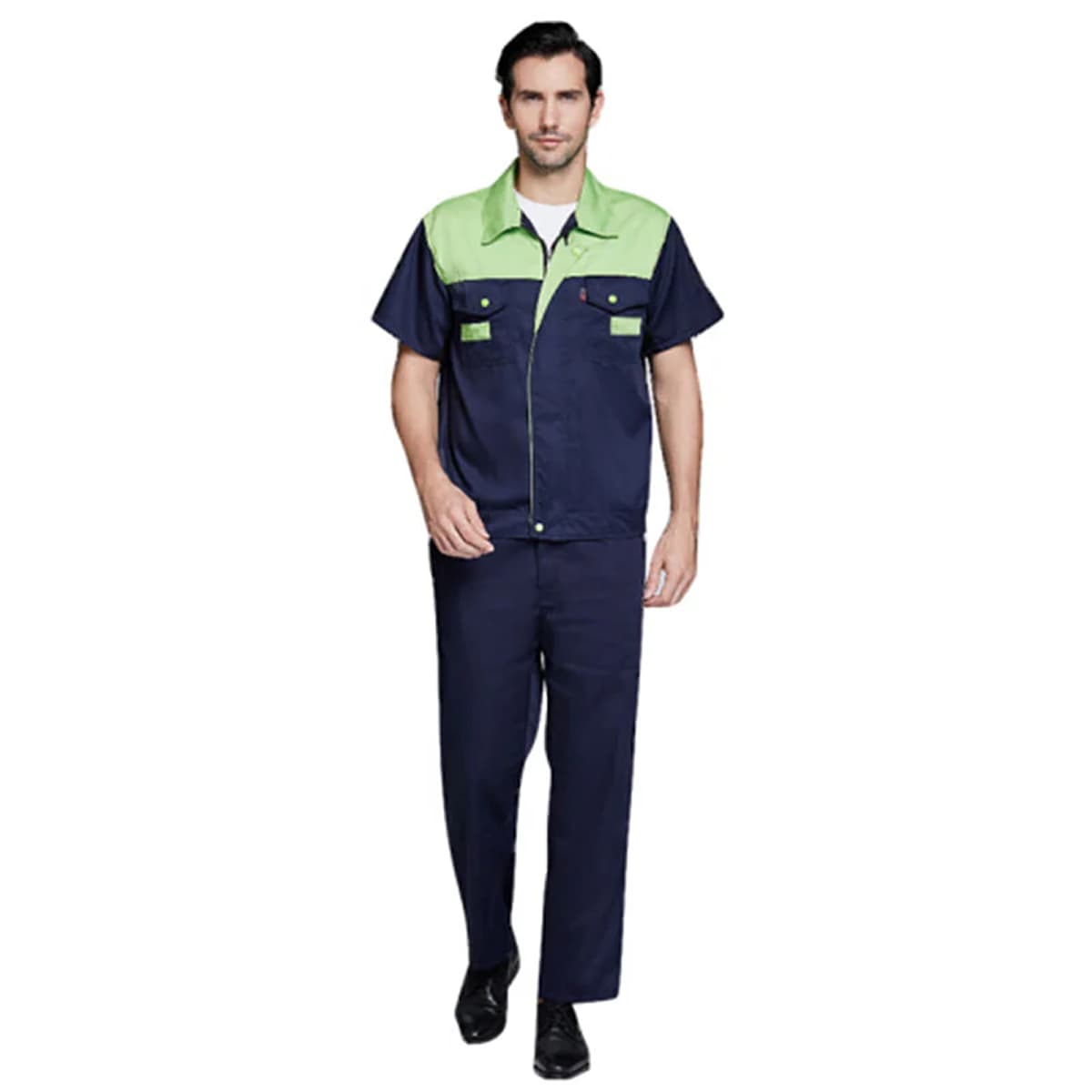 Bingyu short-sleeved work clothes 