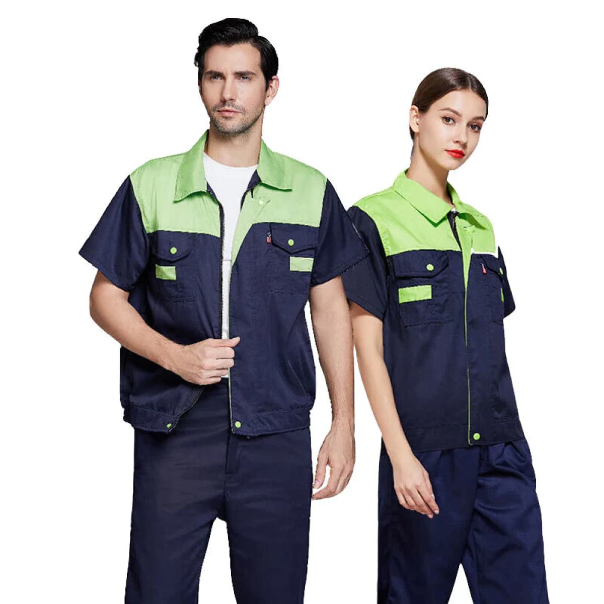 Bingyu short-sleeved work clothes 