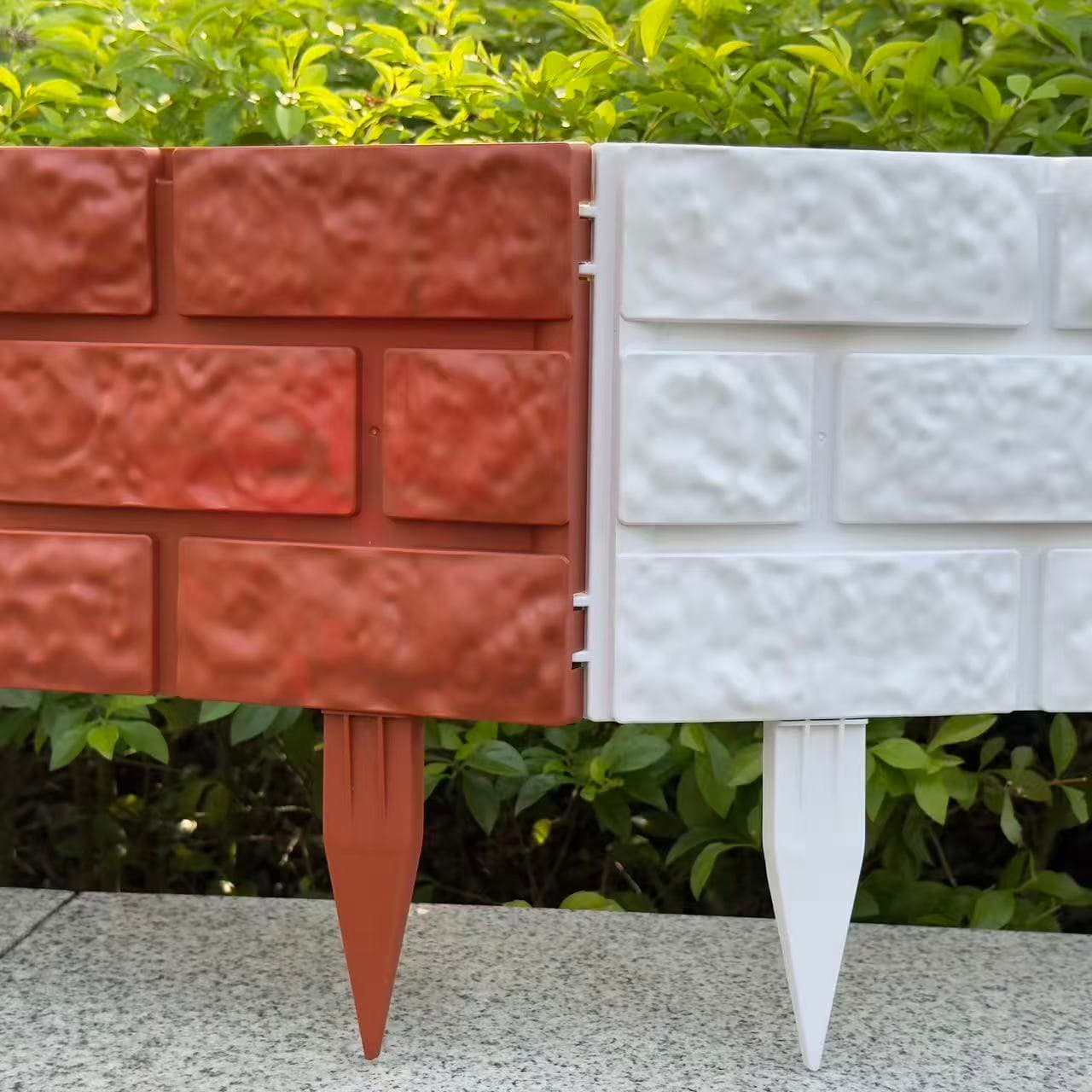 Brick Impression Plastic Fence