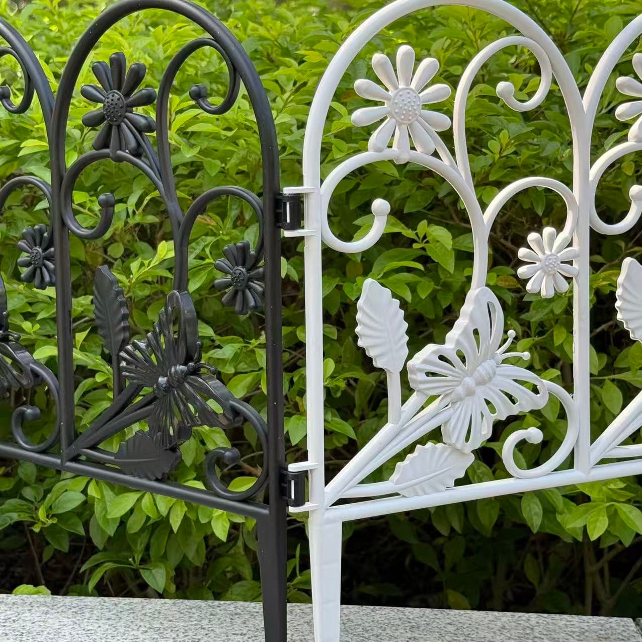Butterfly &amp; Blossom Decorative Plastic Fence