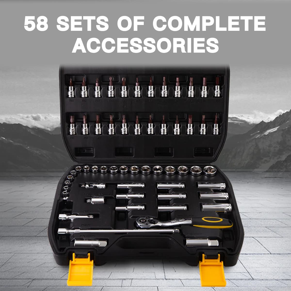 得力工具  10mm系列套筒组套