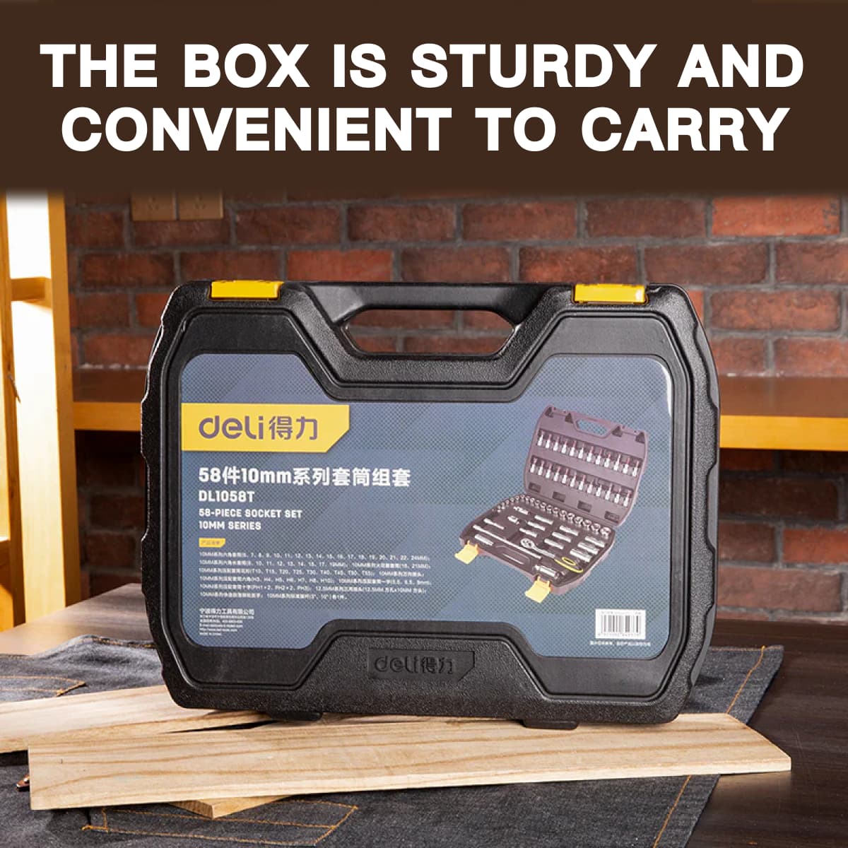 Juego de mangas de la serie Deli Tools de 10 mm 