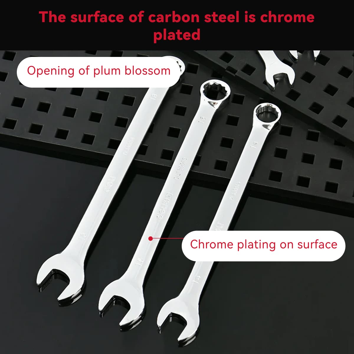 Deli Tools Mirror Combination Wrench 