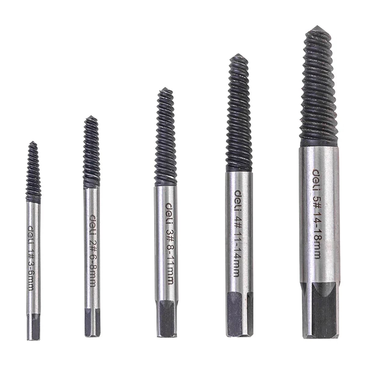 Deli Tools Screw Extractor Set 