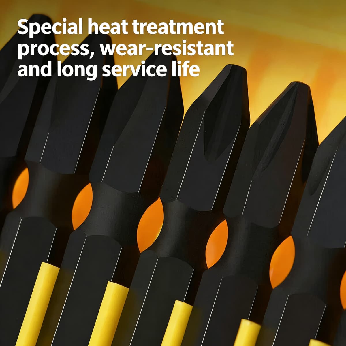 Deli Tools impact-resistant double-ended screwdriver head 