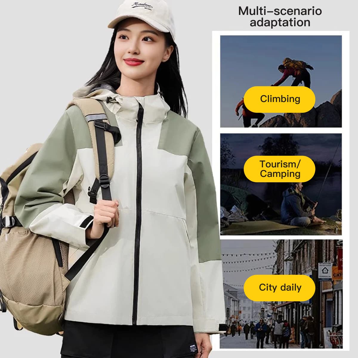 Enyin windbreaker, spring and autumn styles, customizable with logo printing. 