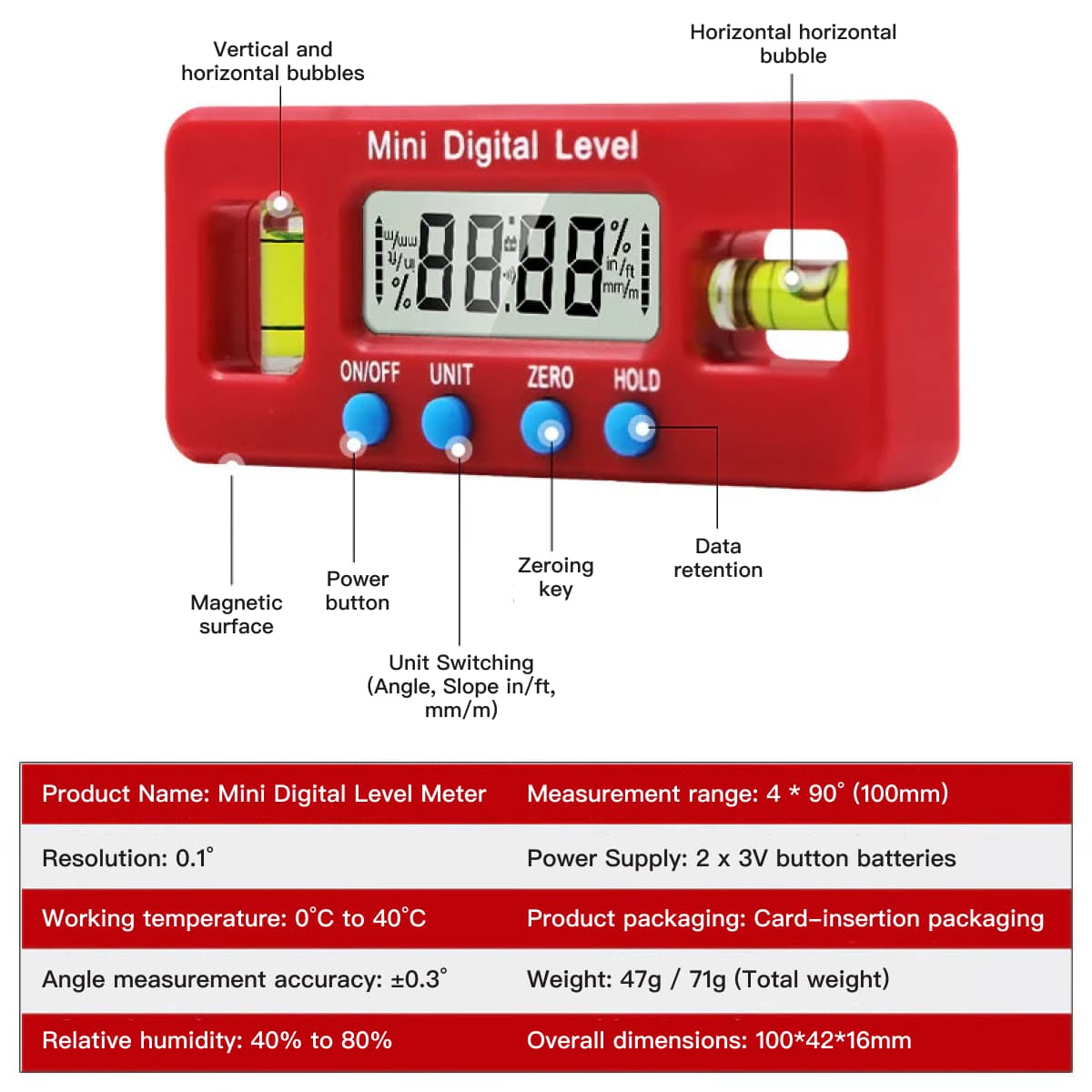 Hastick digital level 