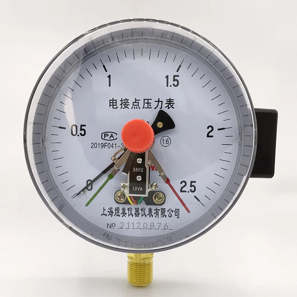 Huayi magnetic auxiliary electric contact pressure gauge 