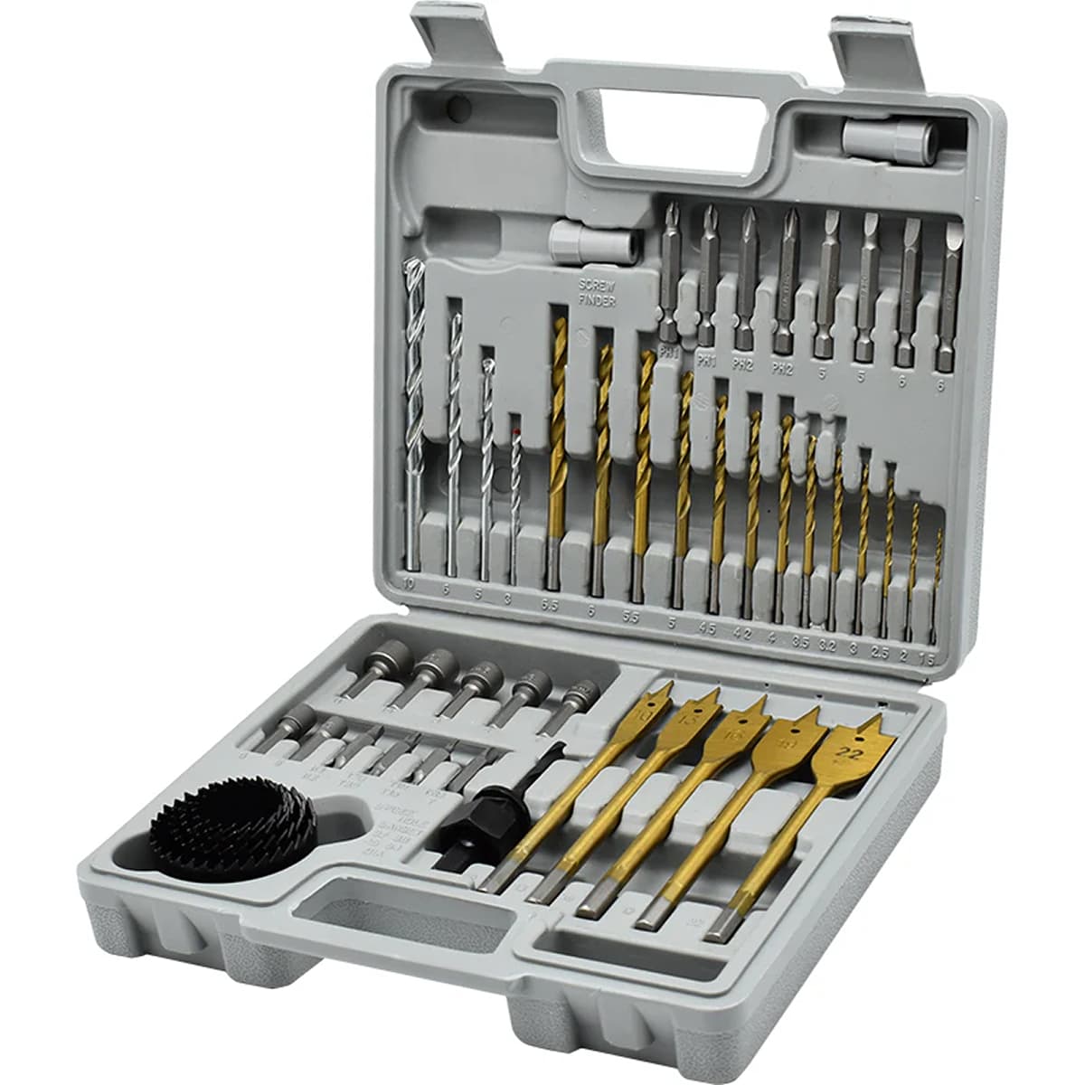 Kit de brocas combinadas para carpintería Kraftwell 