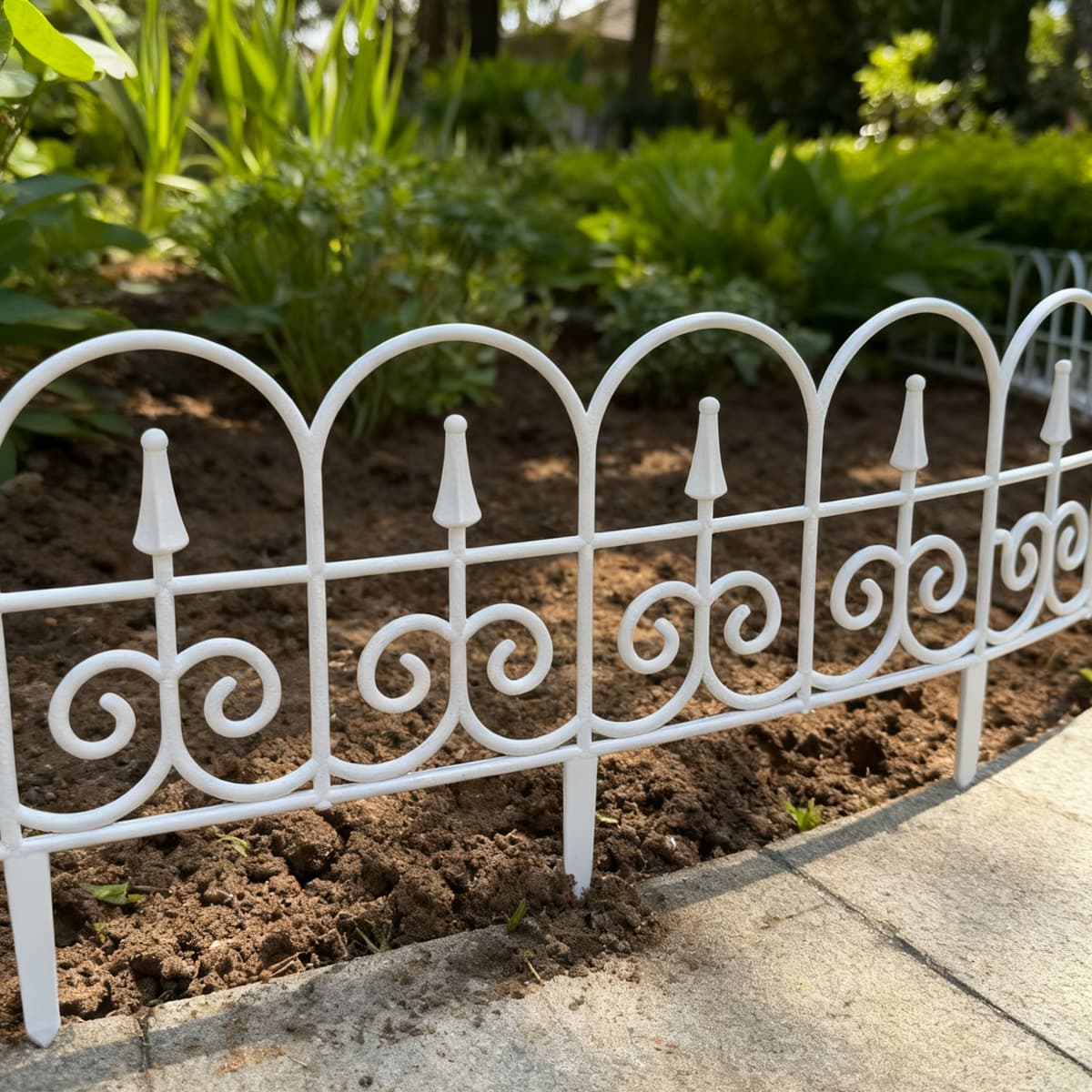 Large European Style Plastic Garden Fence