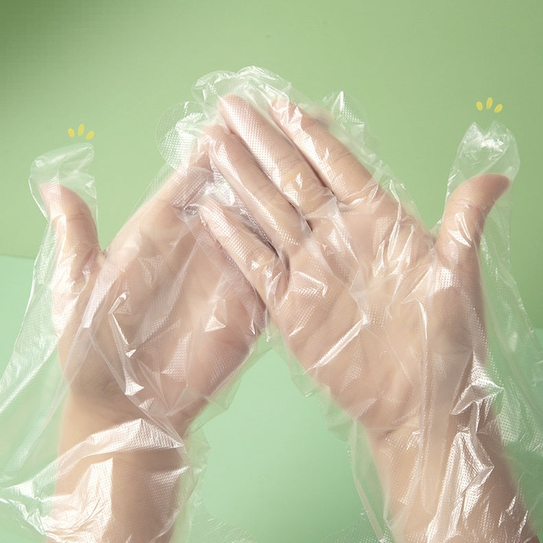Disposable PE film gloves 