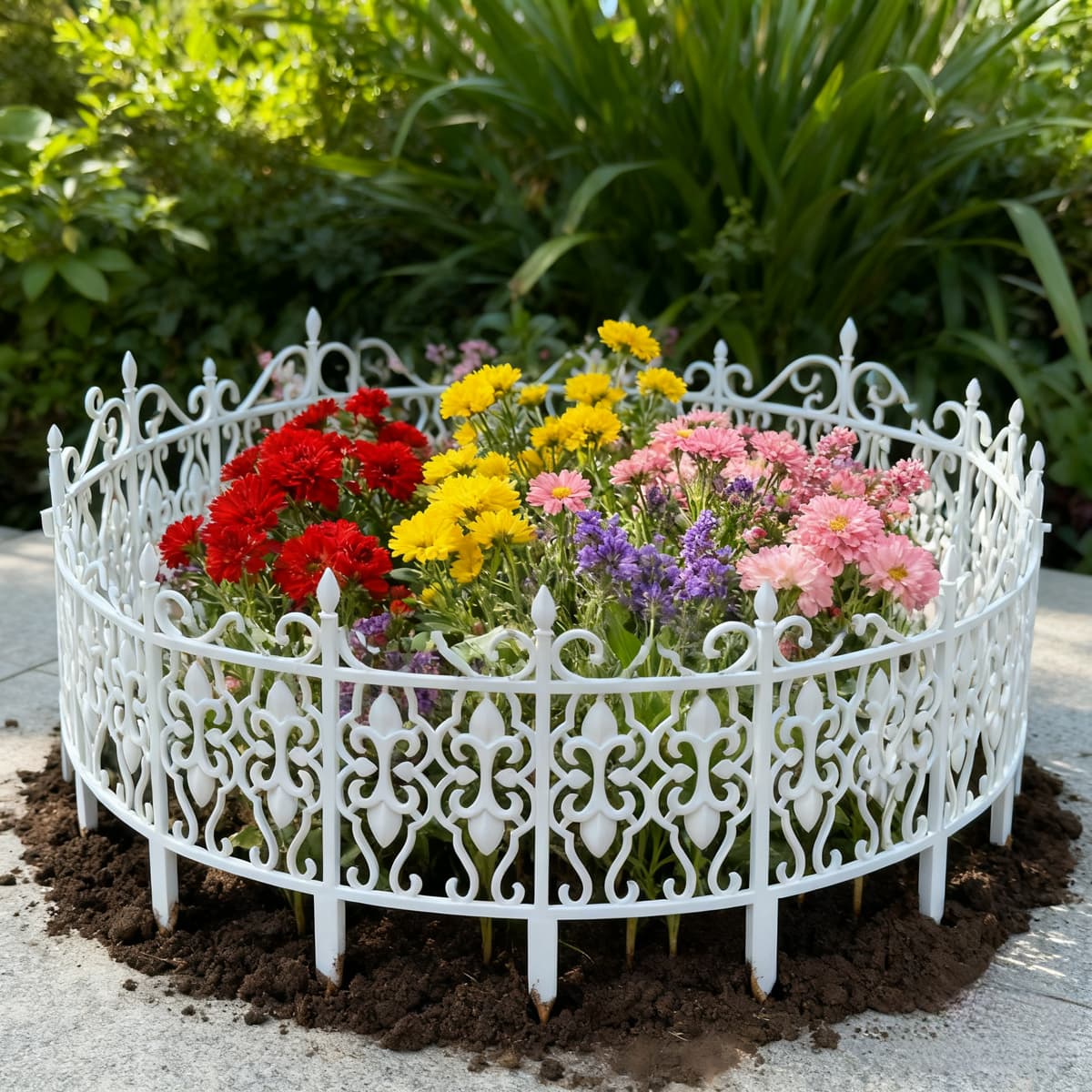 Provence Style Plastic Garden Fence