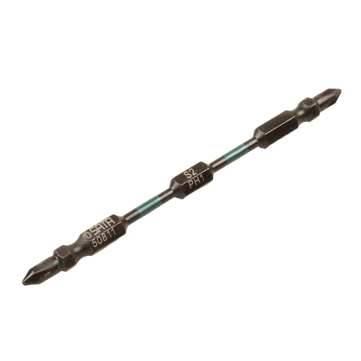 SATA 6.3mm series 110mm long impact resistant double-ended screwdriver head 