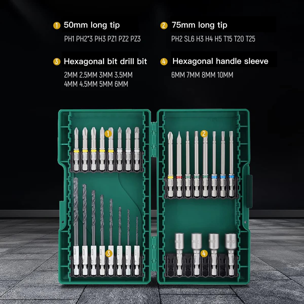 SATA Power Tool Accessory Set 