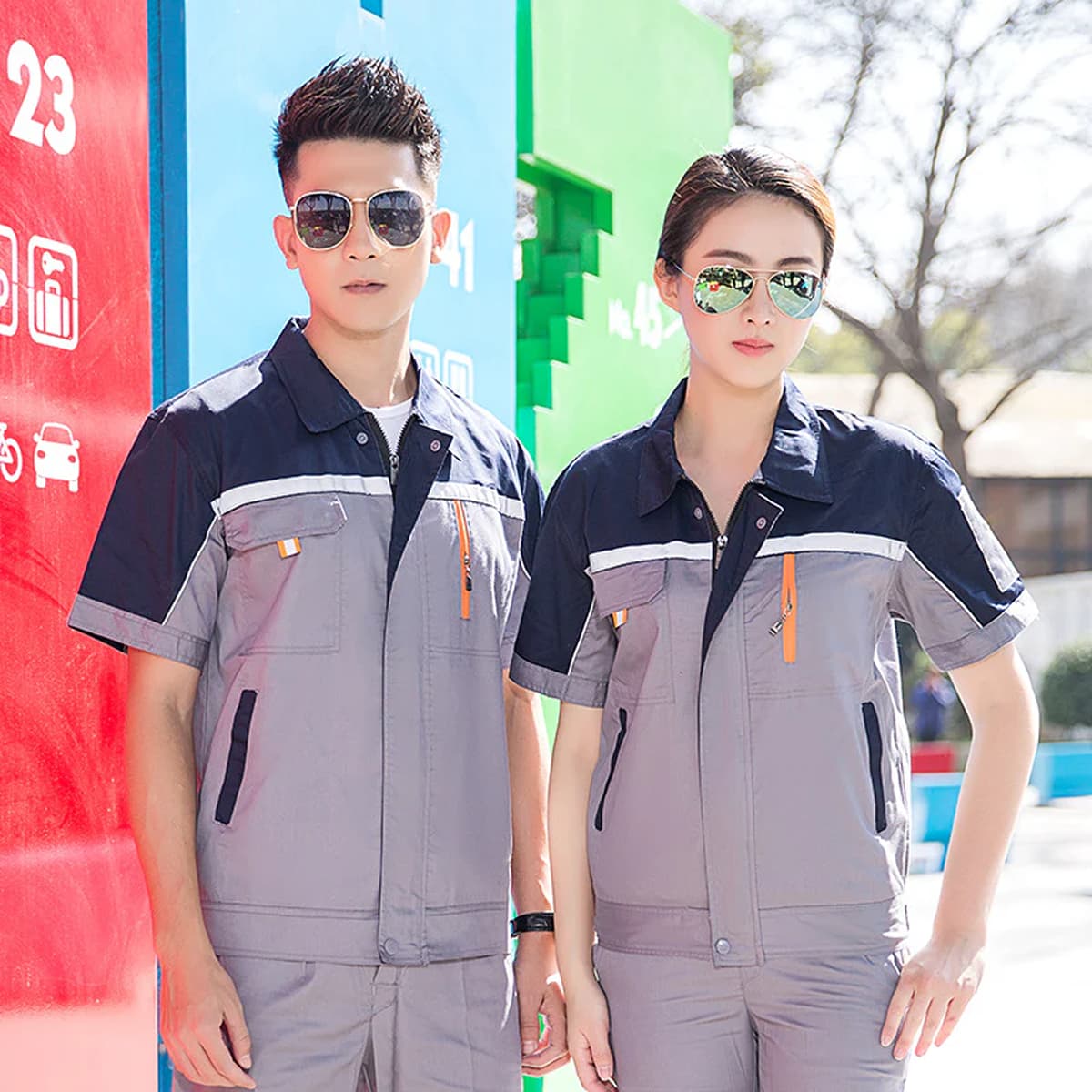 Shushi Summer Short-Sleeve Work Suit 