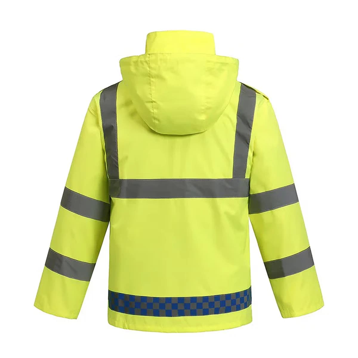 Three-pole outdoor split reflective raincoat 