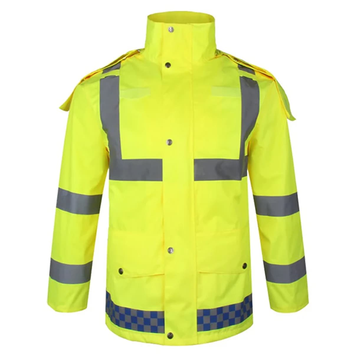 Three-pole outdoor split reflective raincoat 