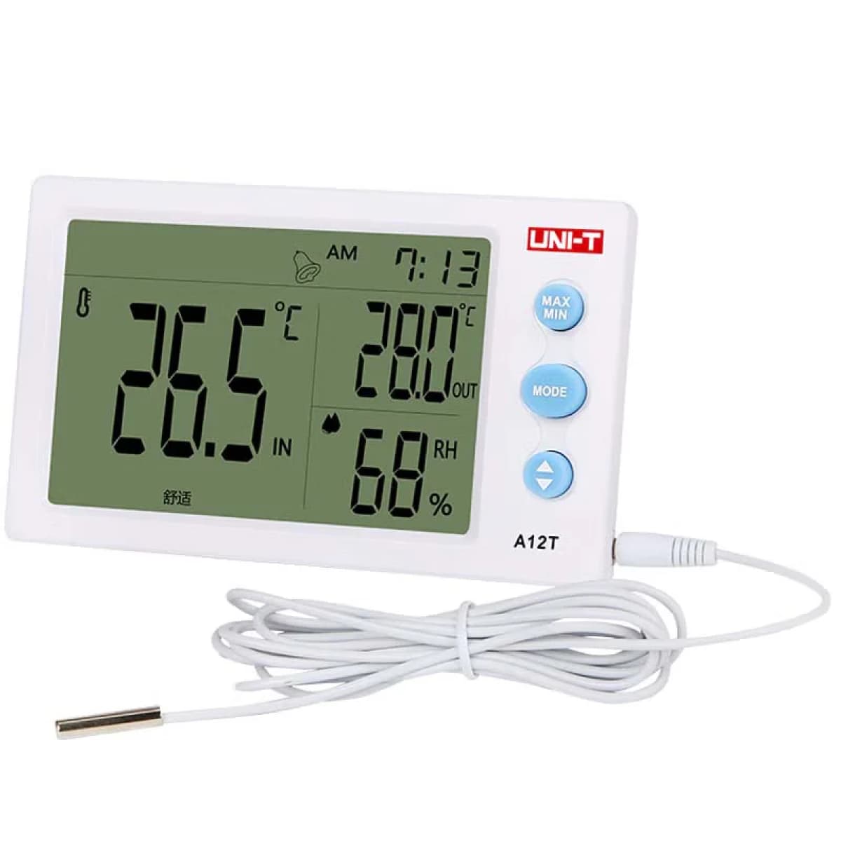 Uni-T Large Screen Digital Thermometer and Hygrometer 