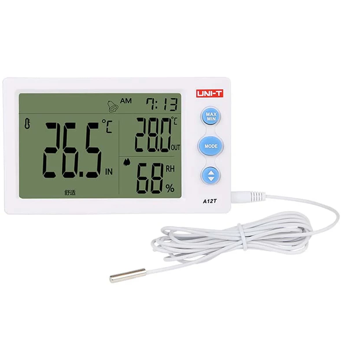 Uni-T Large Screen Digital Thermometer and Hygrometer 