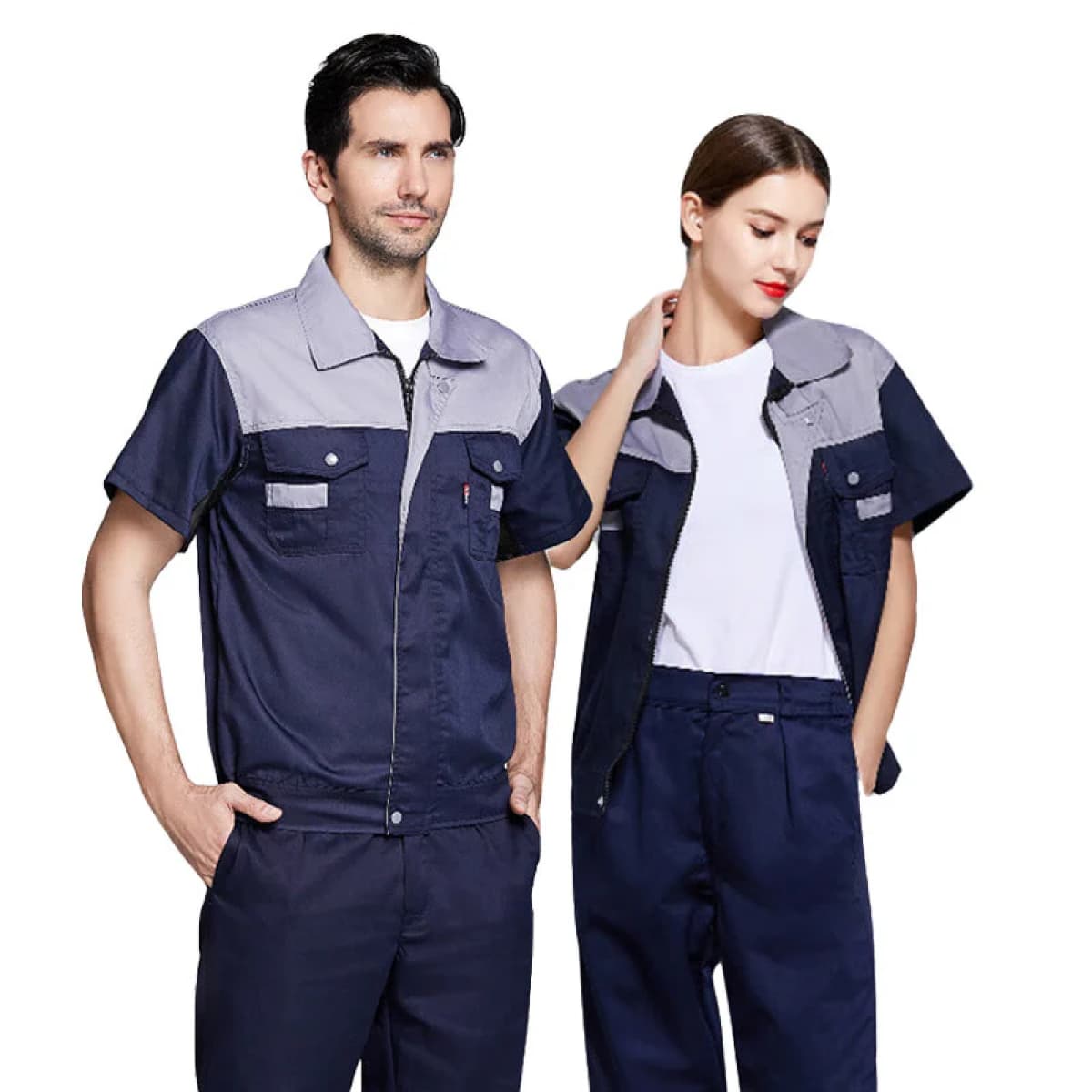 Winstan short-sleeved work suit 