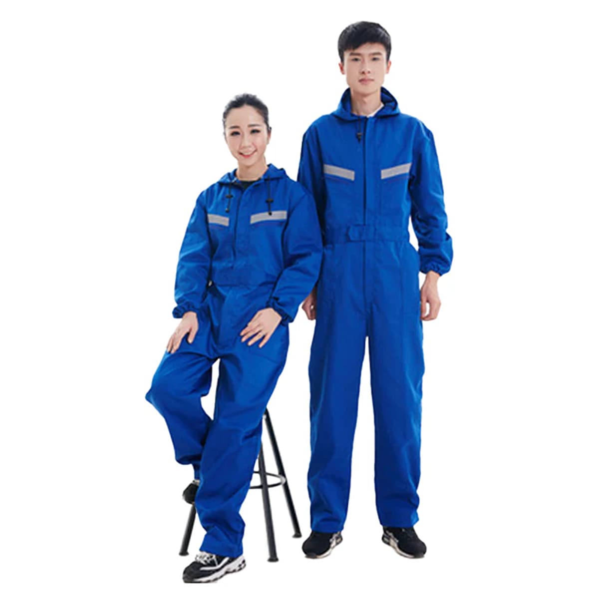 Yumaike Hooded Onesie Long-Sleeved Work Suit Cotton-Padded Jacket 