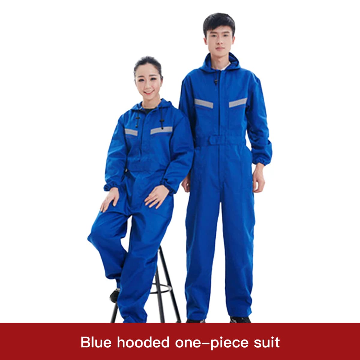 Yumaike Hooded Onesie Long-Sleeved Work Uniform 