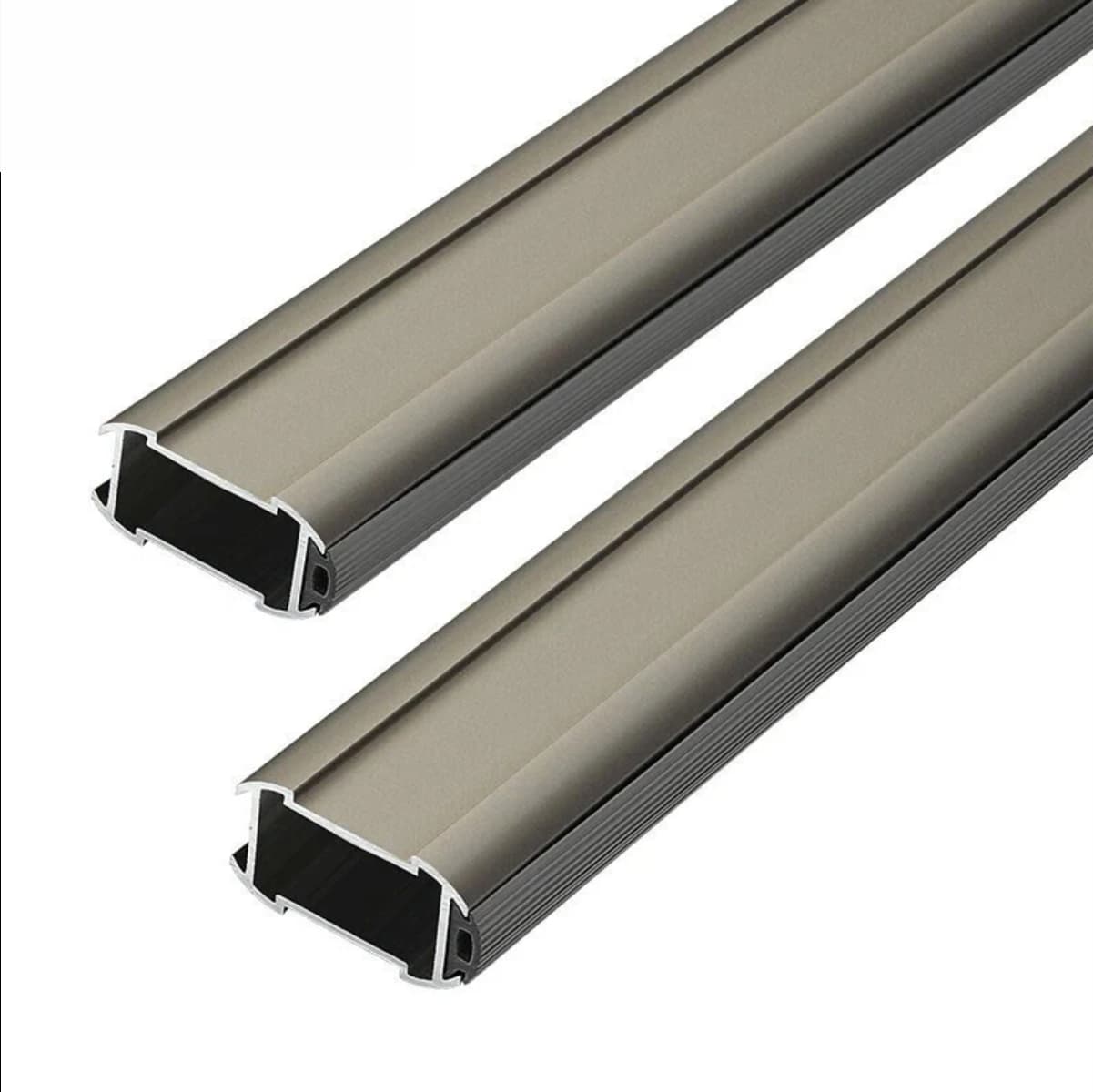 Hastick wardrobe hanging rod with a pair of flange seats 