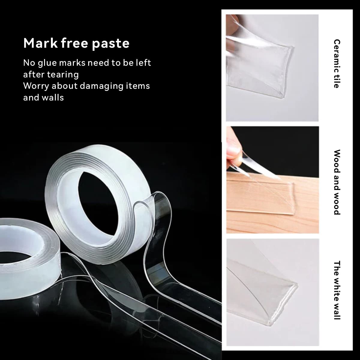 Cinta adhesiva de doble cara Haisdick 