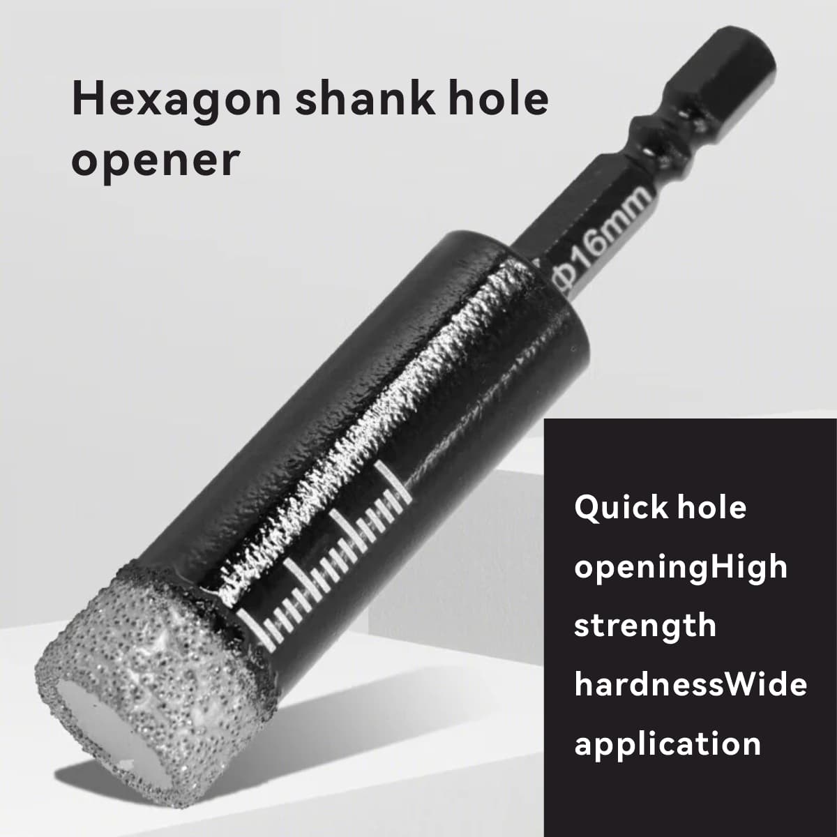 Hastick hexagonal handle tile hole saw 