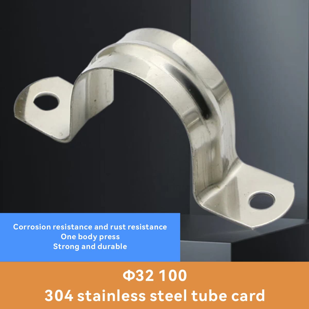 Abrazadera de tubo Haisdick, tarjeta de montar, clip en forma de U 